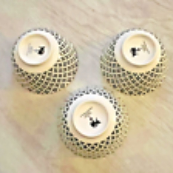 Set of 3 Global Design Japanese Rice or Soup Bowls Geometric Design - Picture 5 of 5